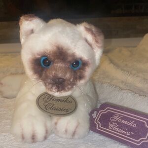NWT Yomiko Classics Plush Siamese Cat - Cream & Brown